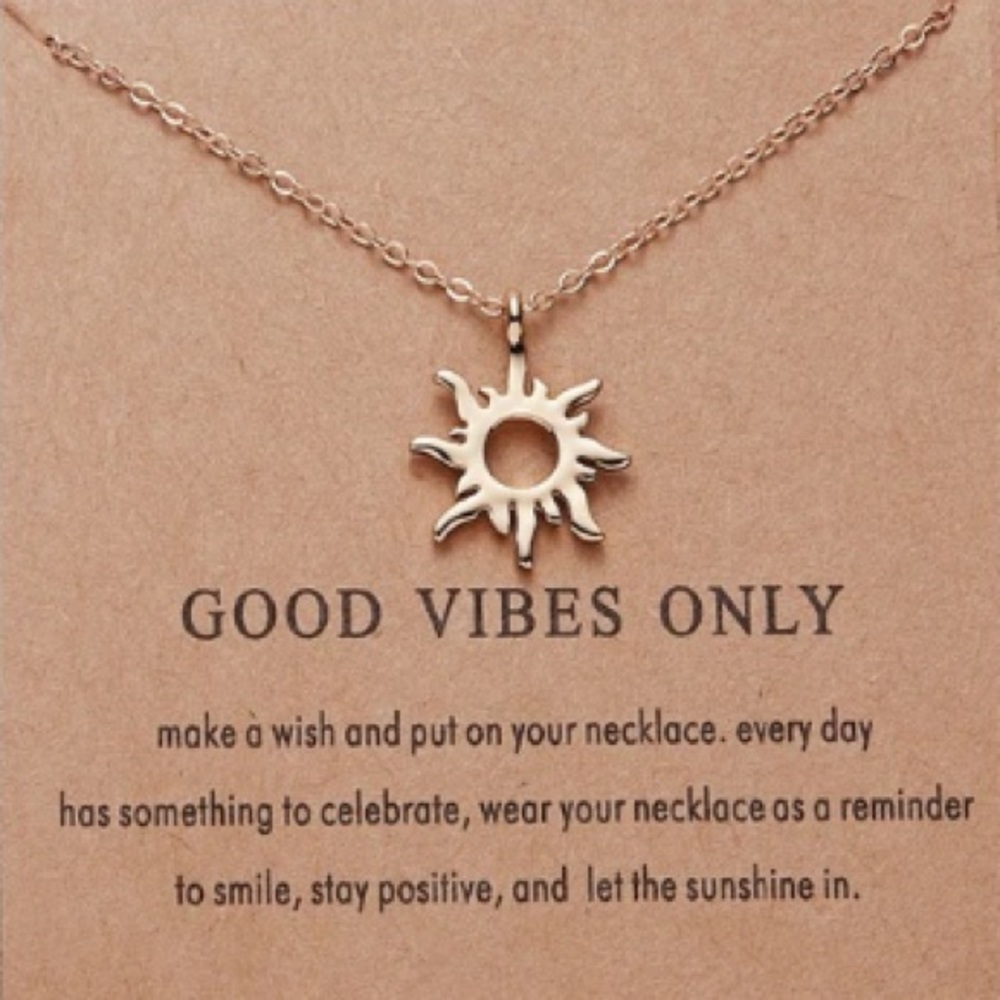 Good Vibes Only Sunshine Necklace